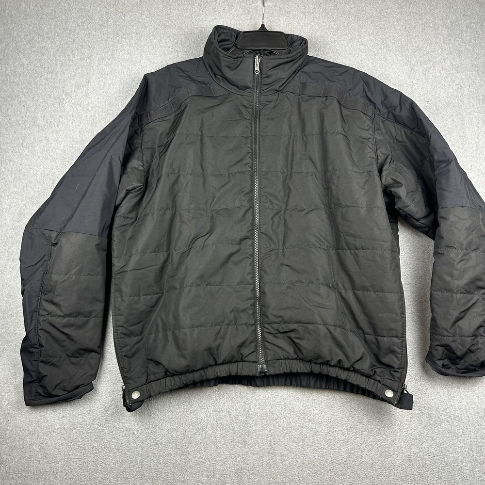 The Force Jacket Mens Large Black PrimaLoft Insulated Puffer Workwear Zip